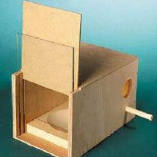 BUDGIE NEST BOX INCLUDING PERSPEX FRONT