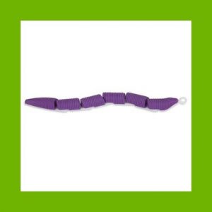 Jackson Galaxy Ground Toy Worm purple