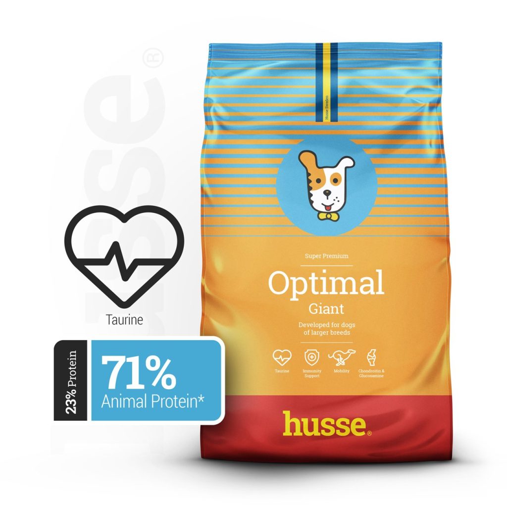 Optimal Giant | Husse Natural Complete Adult Dry Dog Food for Large ...